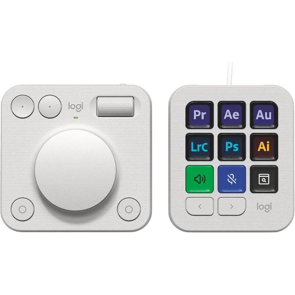 로지텍 MX 크리에이티브 콘솔 - MX creative console 화이트 - 관부가세 고객 직접납부