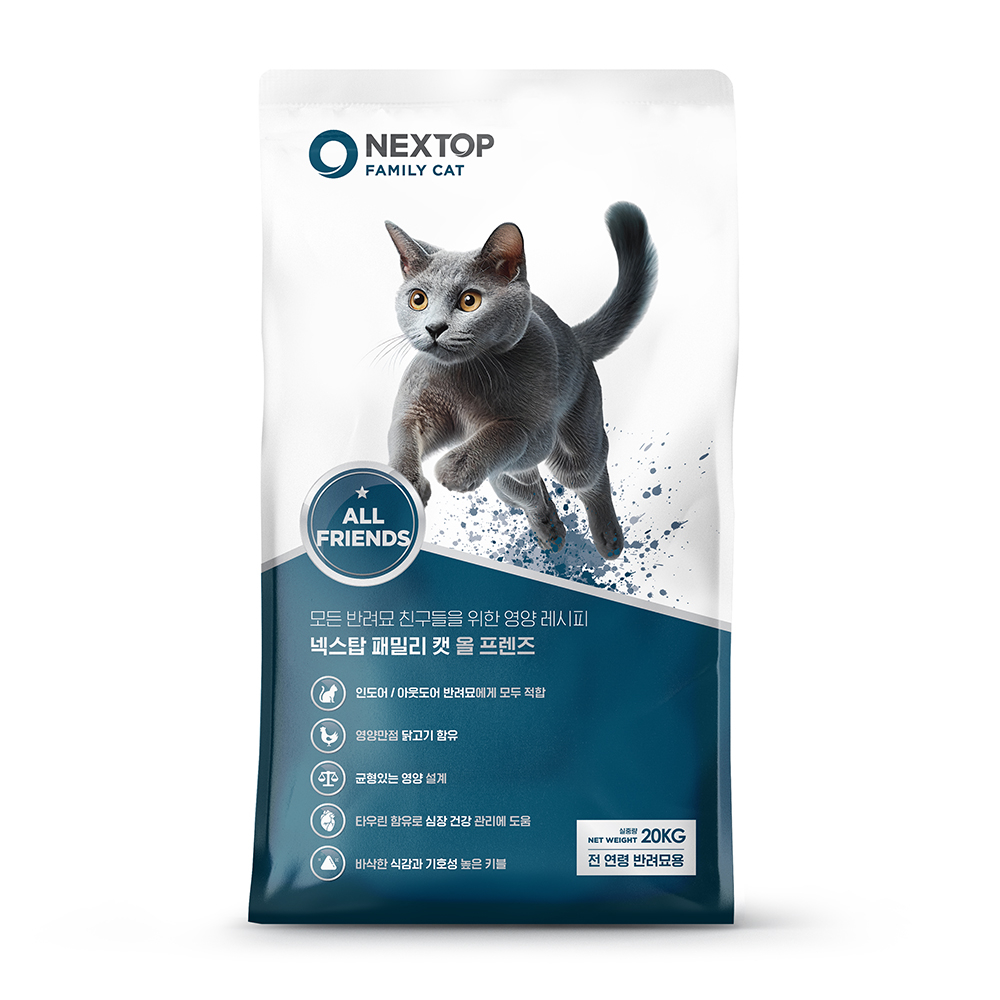 우성 넥스탑 패밀리캣 20kg 고양이 전연령 대용량 길냥이 길고양이 사료 고양이밥 - 메인 이미지