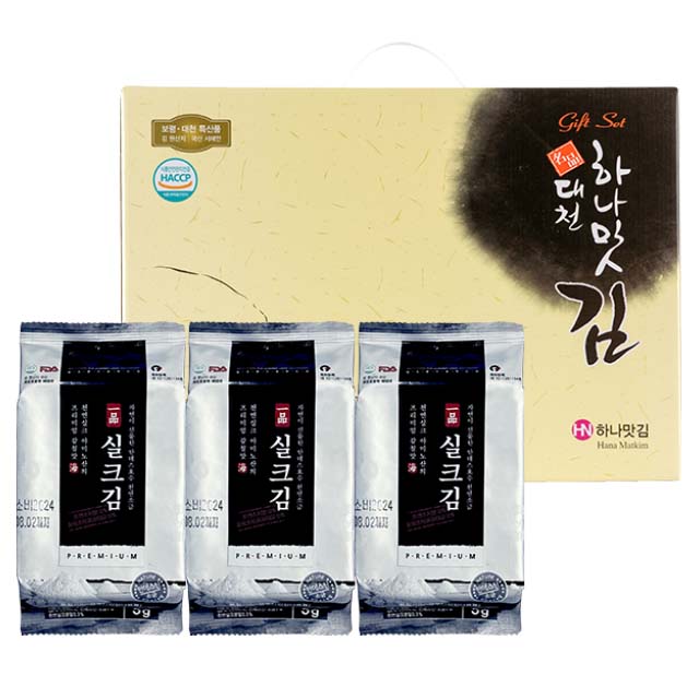 [하나맛김] 실크김 도시락김 선물세트 5g x 30봉