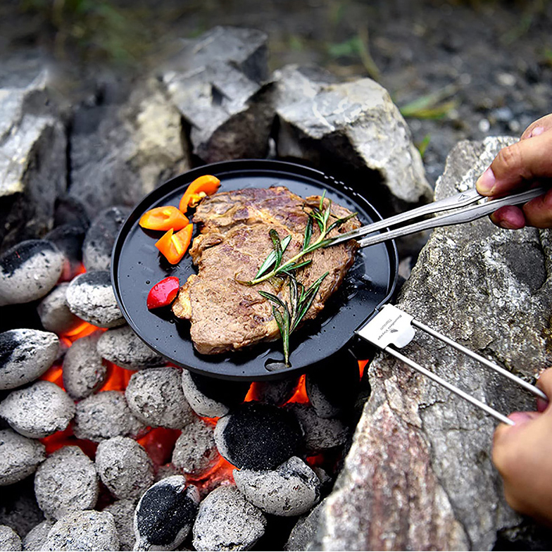 티타늄 후라이팬 구이용 캠핑 백패킹 프라이팬 벨락팬 백마팬