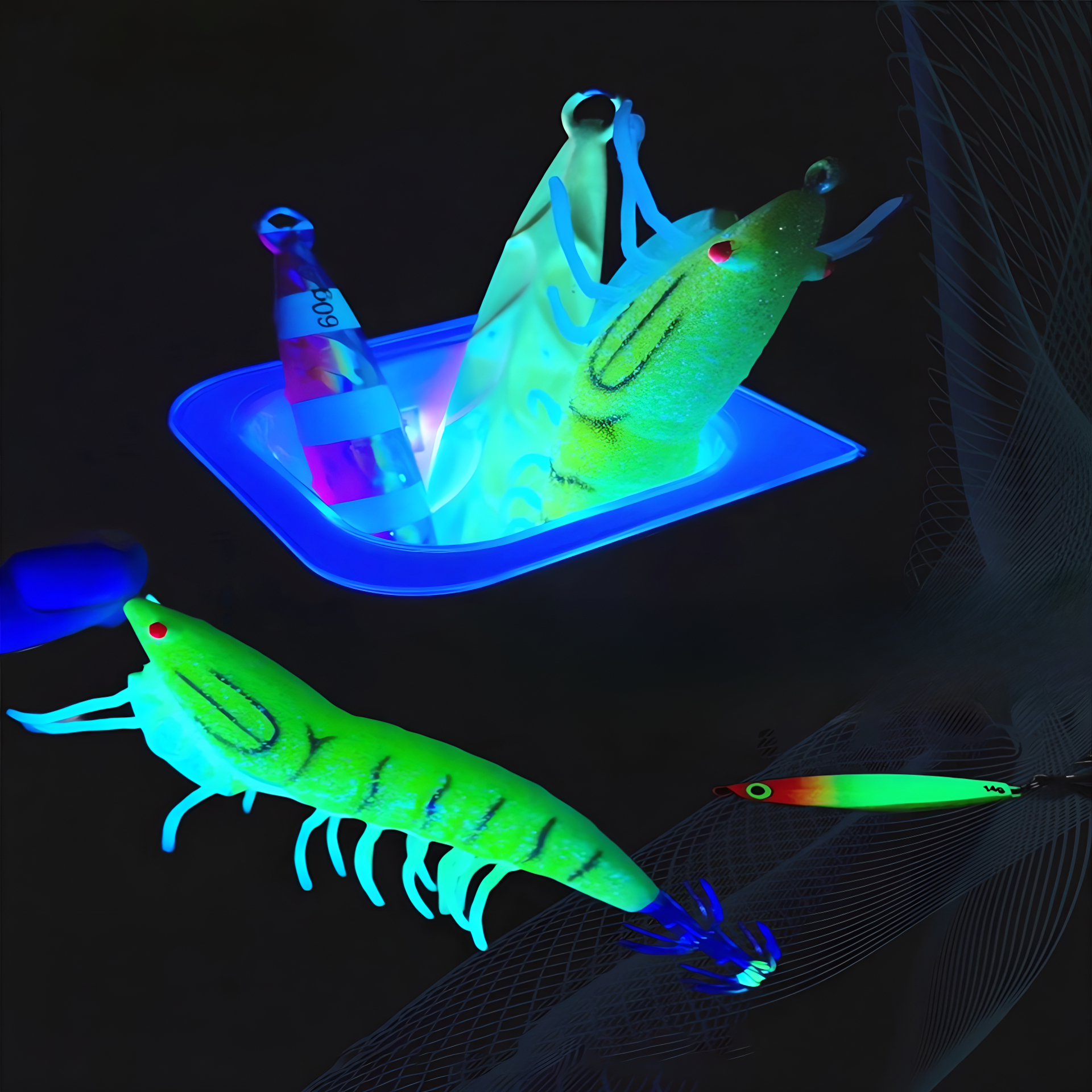 쭈꾸미 낚시 UV 축광기 LED 램프 낚시용 램프 고휘도 램프