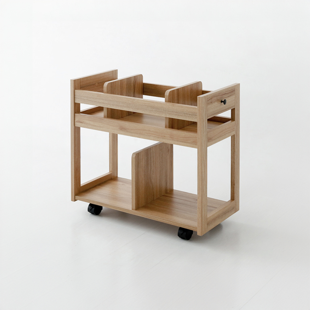 폴라보 이동식 수납장 BSHM6366 캄포어베니어 700x320x625mm, 2단, 캄포어베니어 5645.5983 - 상세 이미지 2