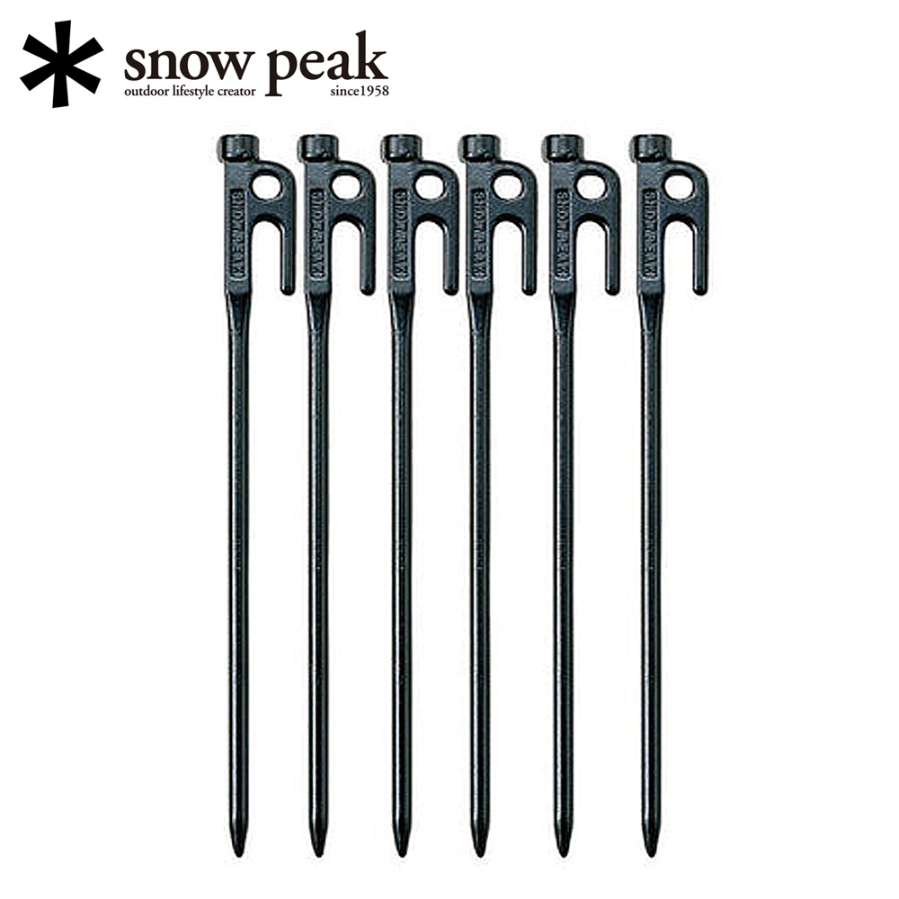 Snow Peak 텐트 타프 단조팩 스노우피크 캠핑 솔리드 스테이크 팩 30cm 6개 - 상품 이미지