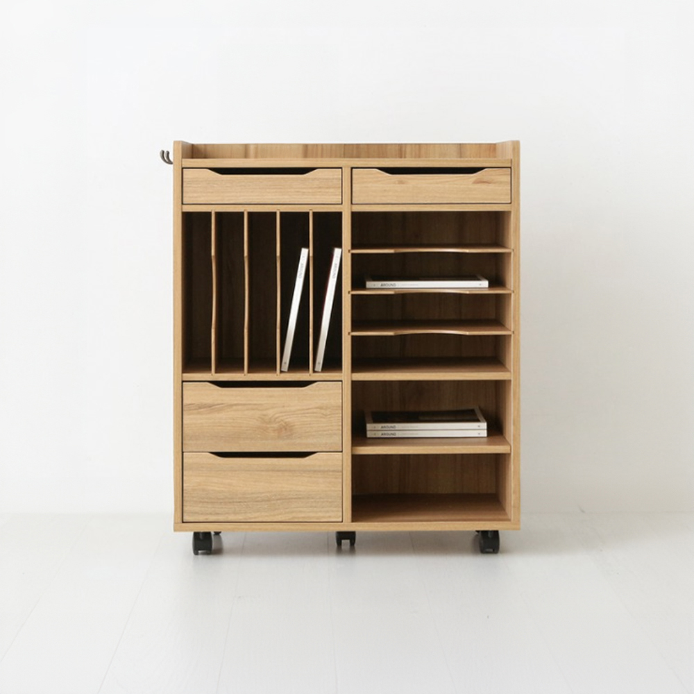 폴라보 체스트 선반장 BSM9075 캄포어베니어 790x380x905mm, 8단, 캄포어베니어 0349.9477