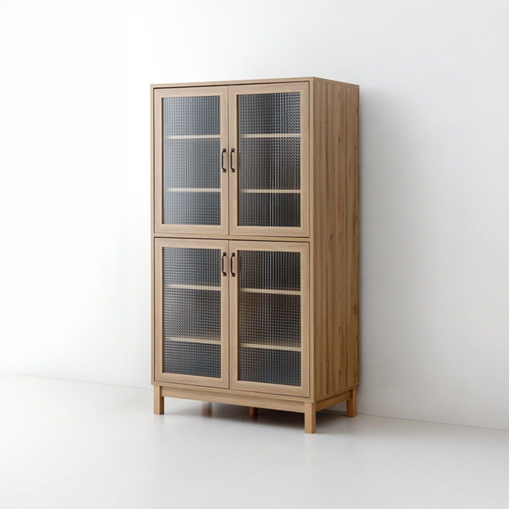 폴라보 선반수납장 4문 CHM180100CG 1000x520x1800mm, 2단, 캄포어베니어 0274.0282 - 상세 이미지 2