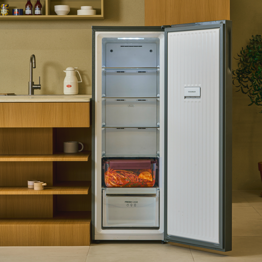 풀무원 김치냉장고 120L 메탈그레이 KS120DM1MY (전용 김치통 9L 1개 포함) - 상세 이미지 4