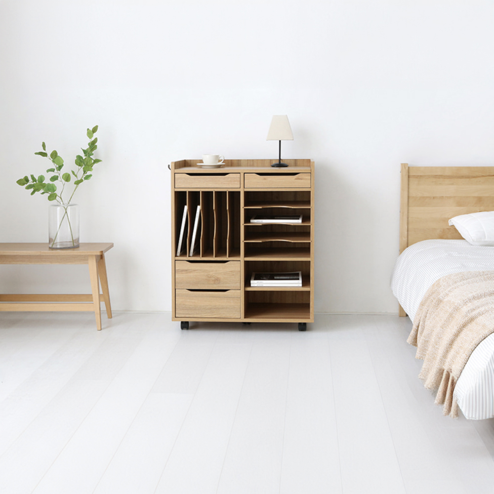 폴라보 체스트 선반장 BSM9075 790x380x905mm, 8단, 캄포어베니어 0349.9477 - 상세 이미지 3
