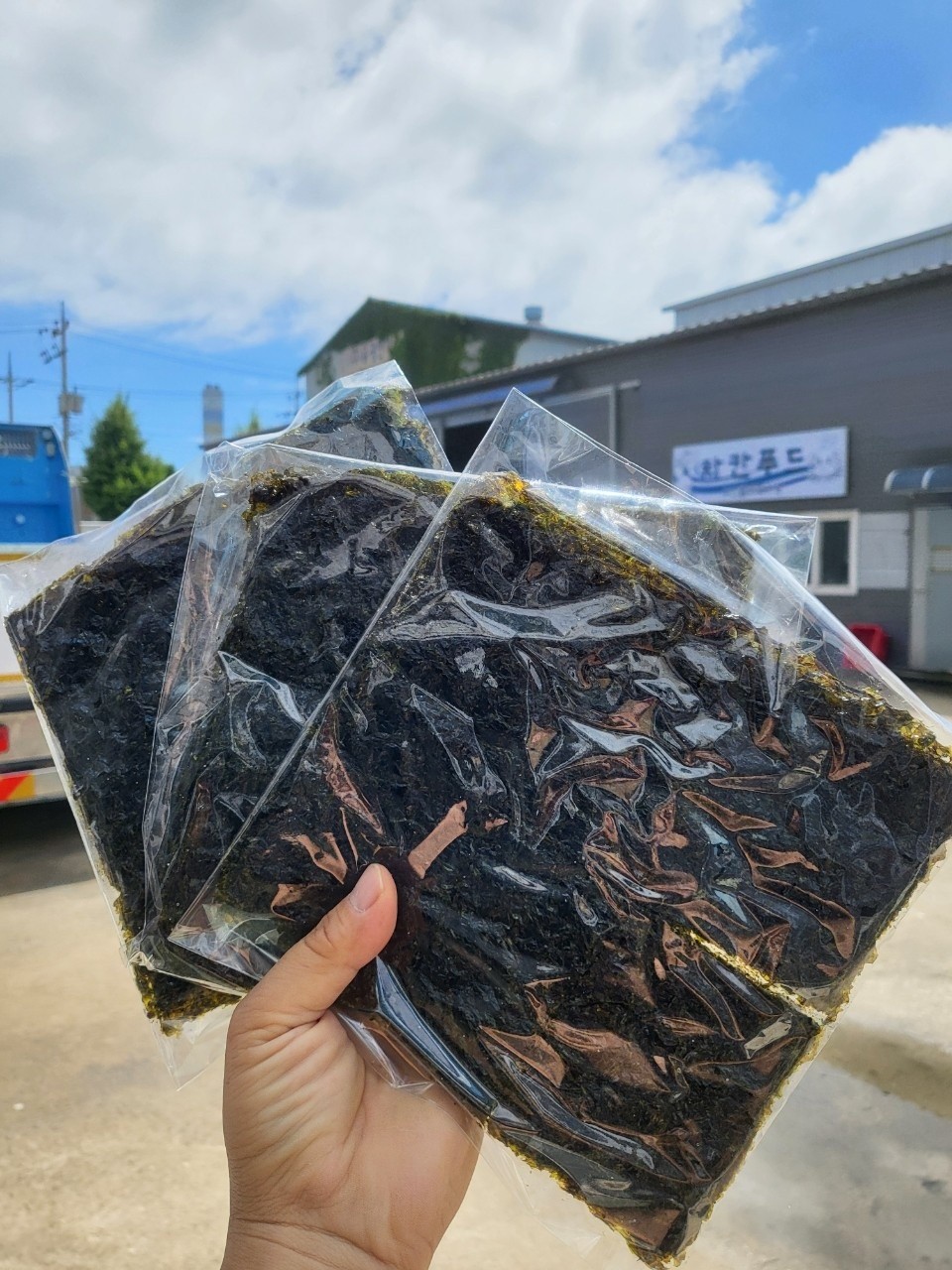 밥상에 없으면 허전한 맛있는 맥반석 수제 파래김 5봉+5봉 고소한 맛의 건강 반찬 - 상세 이미지 2
