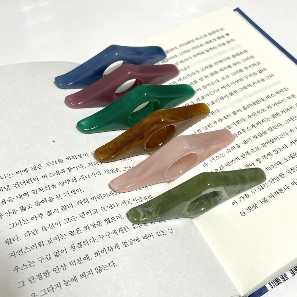 독서링 북키퍼 독서템 북 스토퍼 홀더링 책고정 한손 모임 선물 책잡이 엄지 책갈피 - 상세 이미지 2
