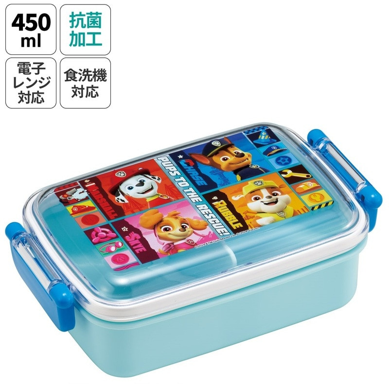 스케이터 퍼피 구조대 캐릭터 식기세척기 대응 항균 도시락 런치박스 450ml RBF3ANAG - 주방·식기 - 하카타몰