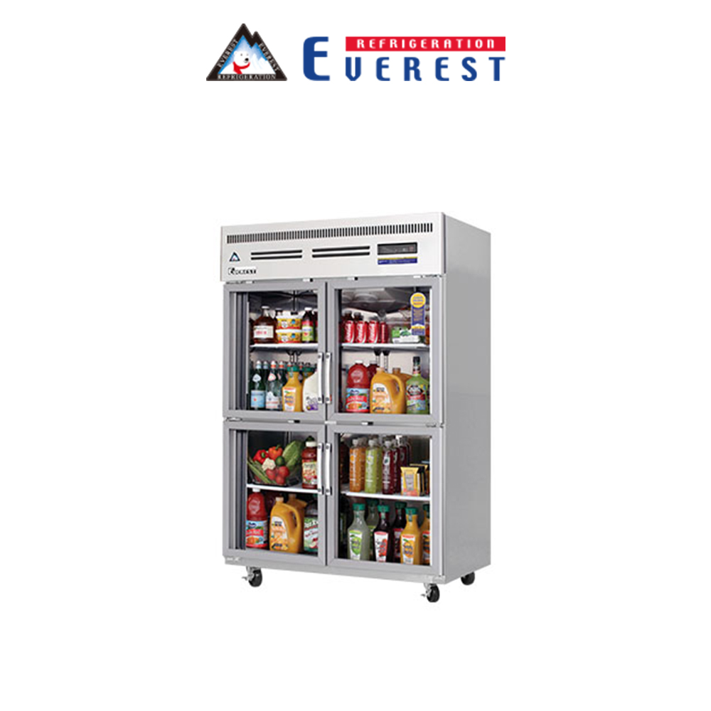 부성 45박스 유리도어 업소용 냉장고 간냉식 B126H-4RROS-E