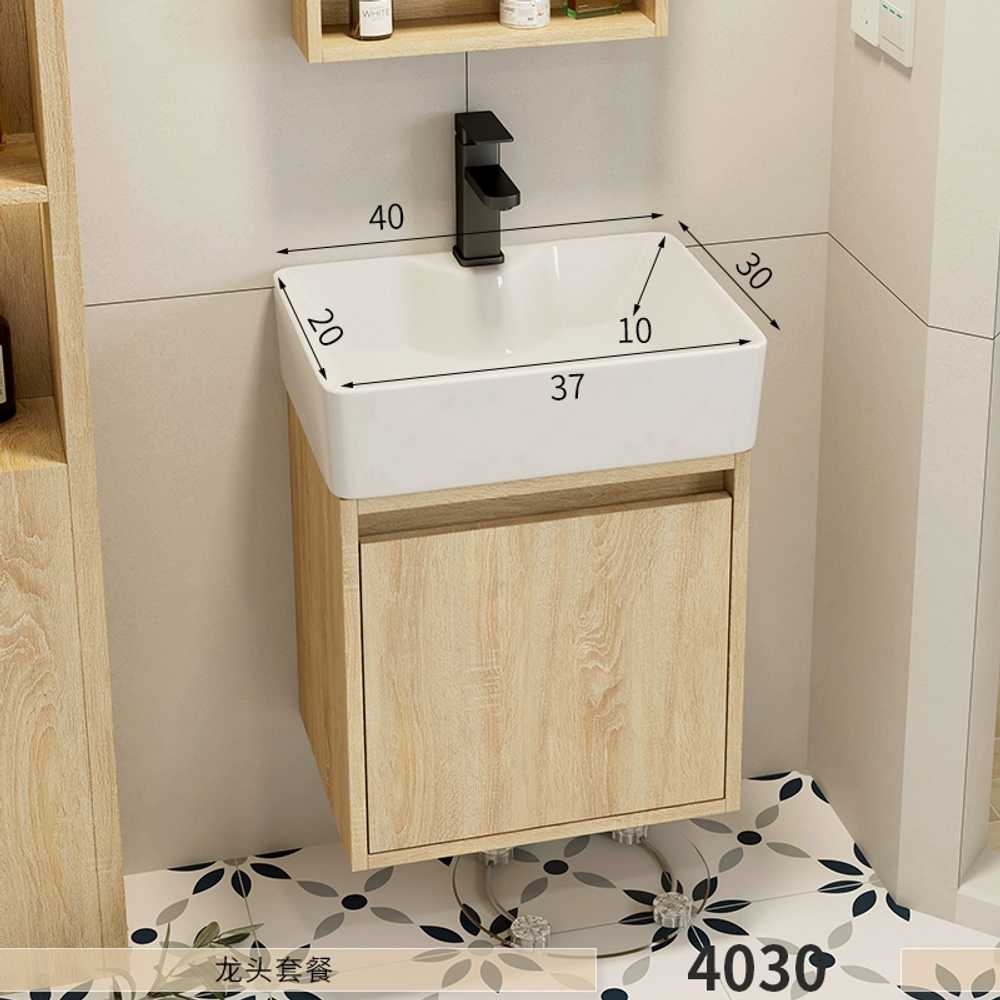 화장실 욕실하부장 간이 상품 코너 스탠딩 세면기 호텔 40X30세면대 이미지 6