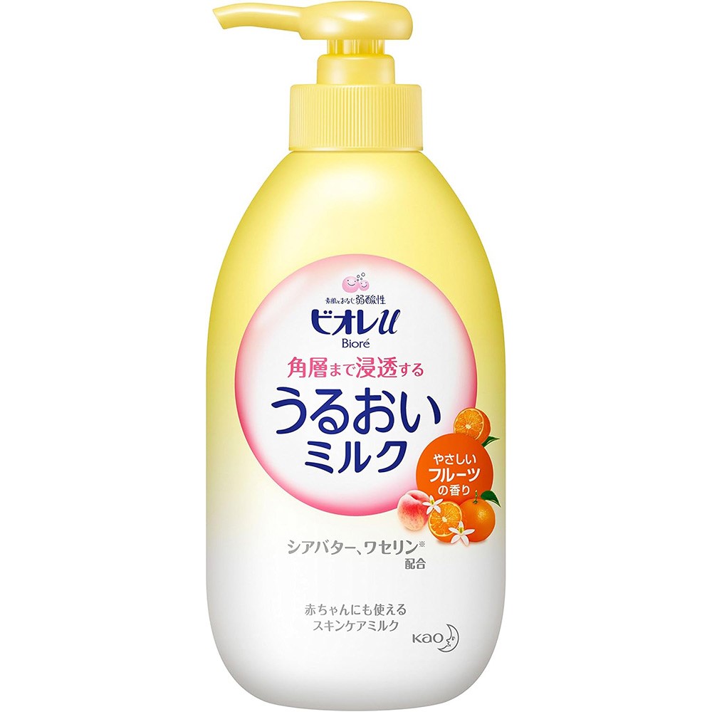 비오레u 수분촉촉 바디밀크 본품 300ml 후르츠향