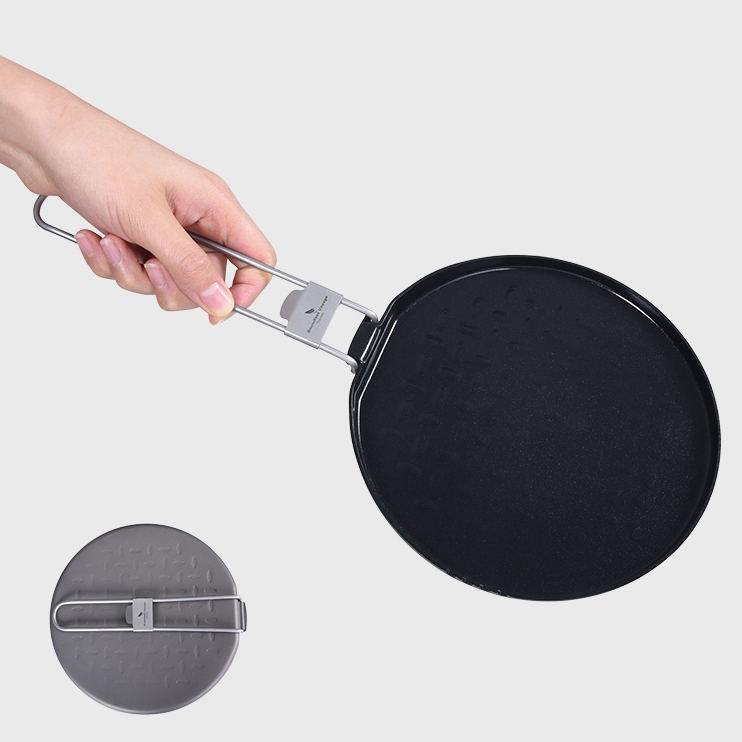 티타늄 후라이팬 구이용 캠핑 백패킹 프라이팬 벨락팬 백마팬