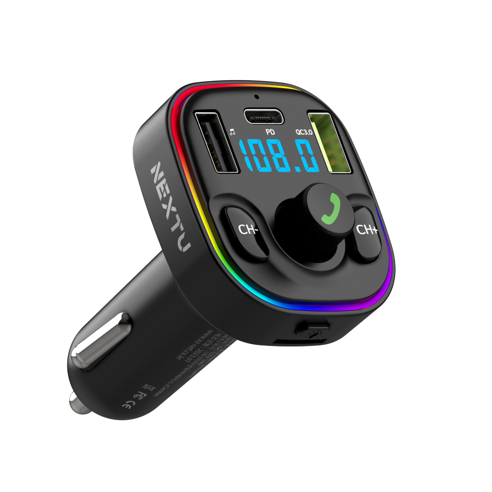 넥스트유 33300 올인원 차량용 블루투스 오디오 무선카팩 듀얼USB 3422BTC