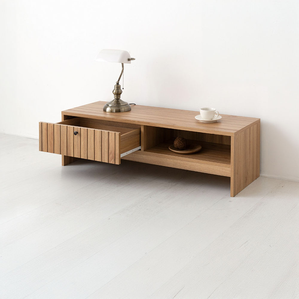 폴라보 TV거실장 넓은 1서랍 TFM35120L 120x400x350mm, 캄포어베니어 3672.7487 - 상세 이미지 4