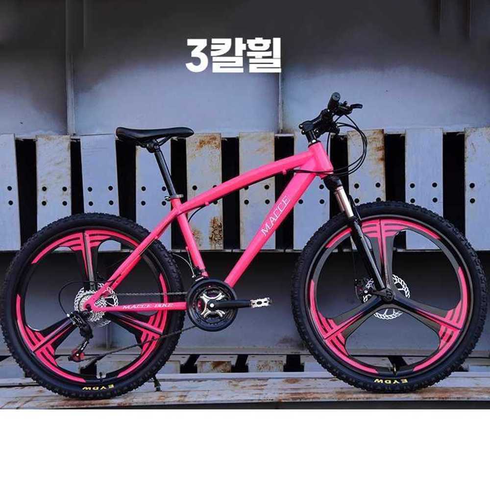 MACCE 산악 자전거 검정색 스포크휠 24인치 26인치 24단 성인 청소년 - 상세 이미지 5