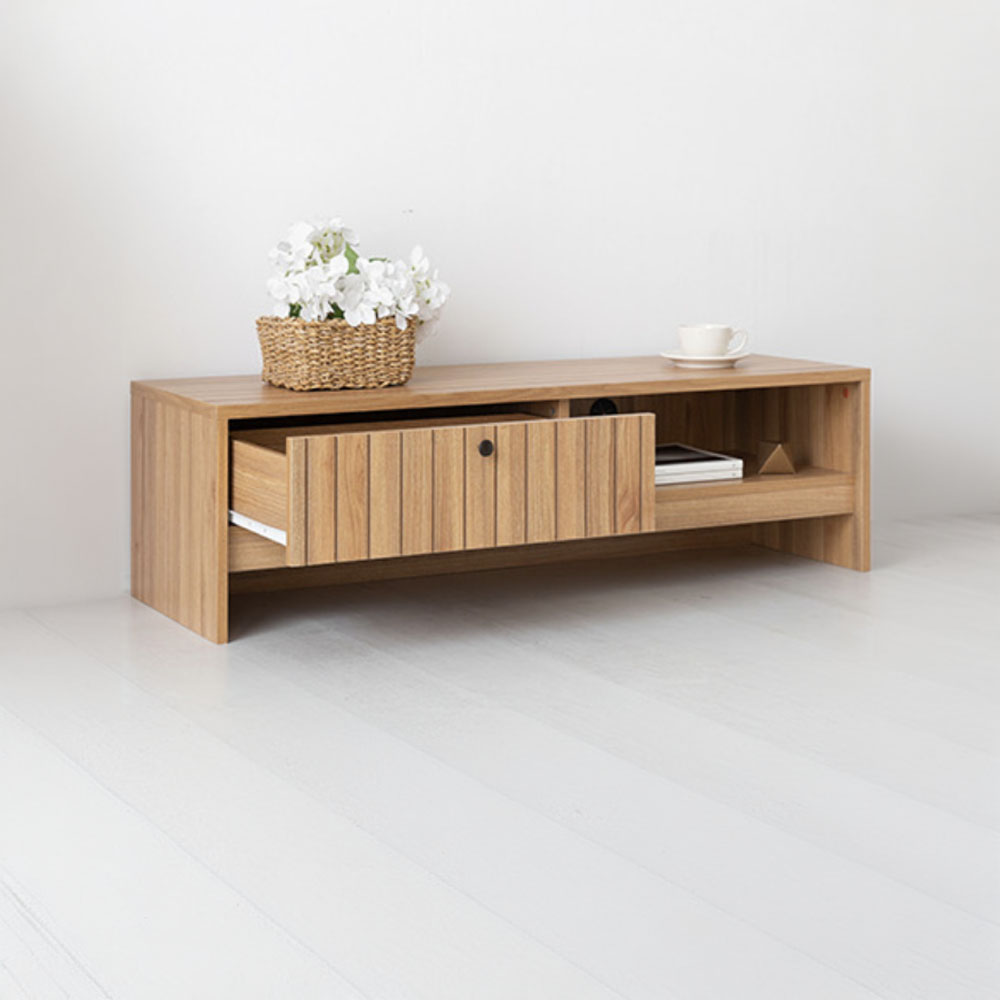 폴라보 TV거실장 넓은 1서랍 TFM35120L 120x400x350mm, 캄포어베니어 3672.7487 이미지 7