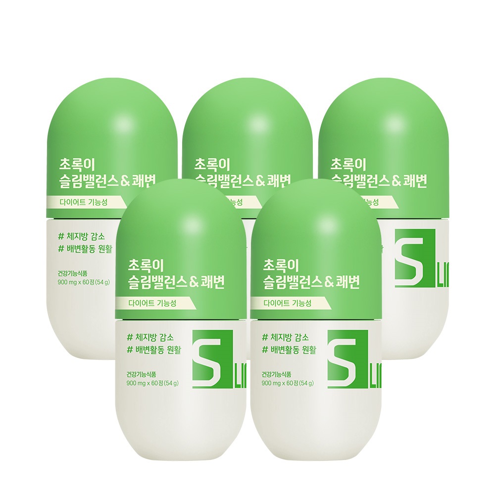 GRN 슬림밸런스&쾌변 초록이 카테킨 다이어트보조제 대용량 5개월 - 상품 이미지