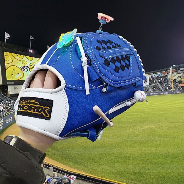 프로모릭스 야구글러브 블루 우투 좌투 9+일고 3종 캐치볼 야구공 어린이 초등학생 성인용 이미지 4