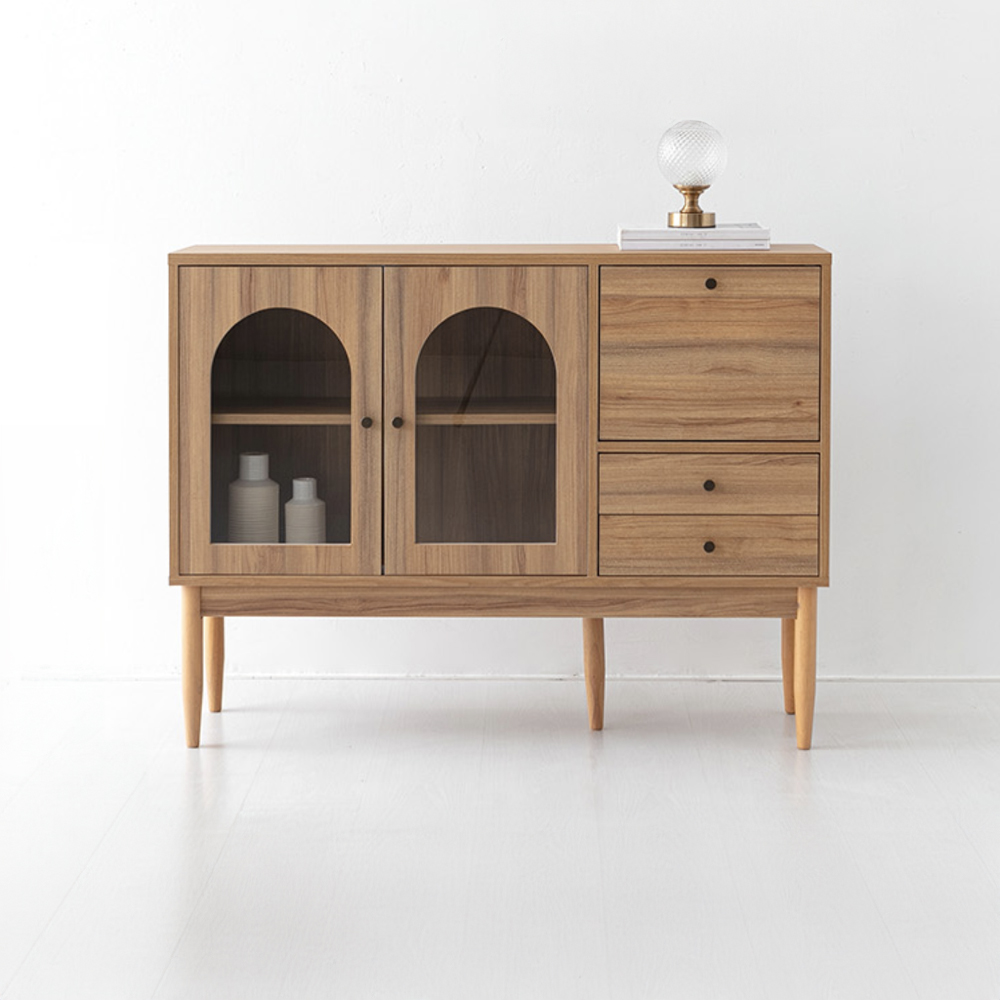 폴라보 3문2서랍 수납장 CHM90120 1195x350x900mm, 3단, 캄포어베니어 7147.2622