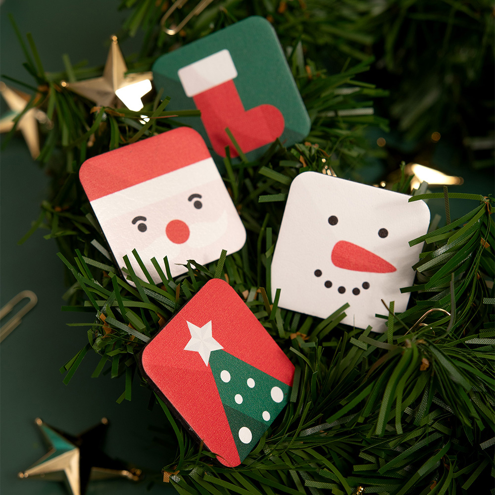 LHiDS 크리스마스 마그네틱 모듈 세트 메모홀더 냉장고 자석 X-mas 에디션 - 상품 이미지