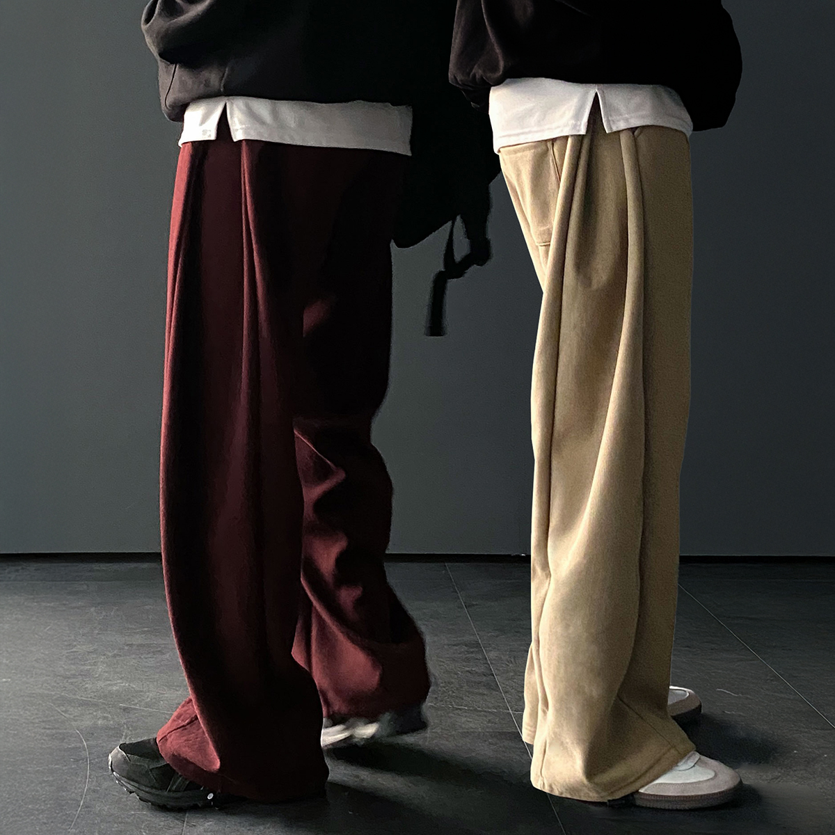 1+1 벌룬팬츠 남자와이드팬츠 남자기모바지 - 상품 이미지