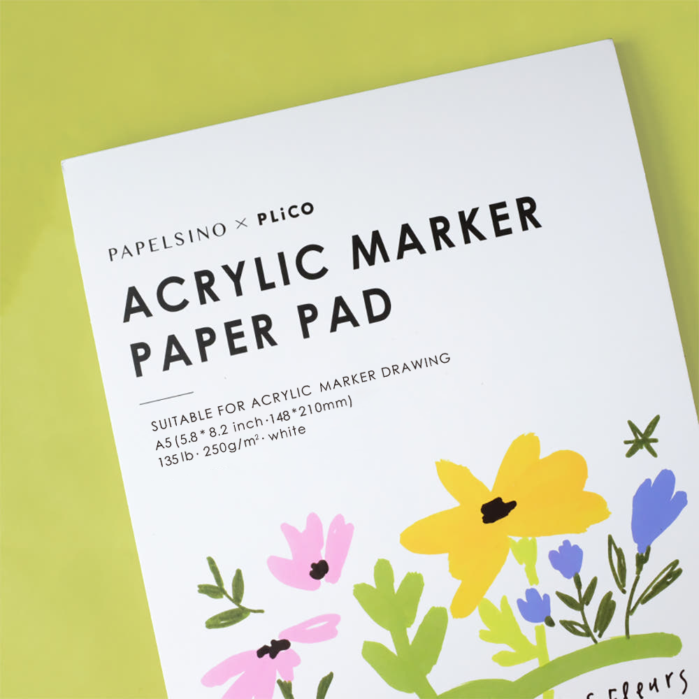 플리코 파펠시노 아크릴마카 아크릴펜 아크릴마커 전용지 패드 A5 실사용 후기 | 효과 있을까? - 대표 이미지