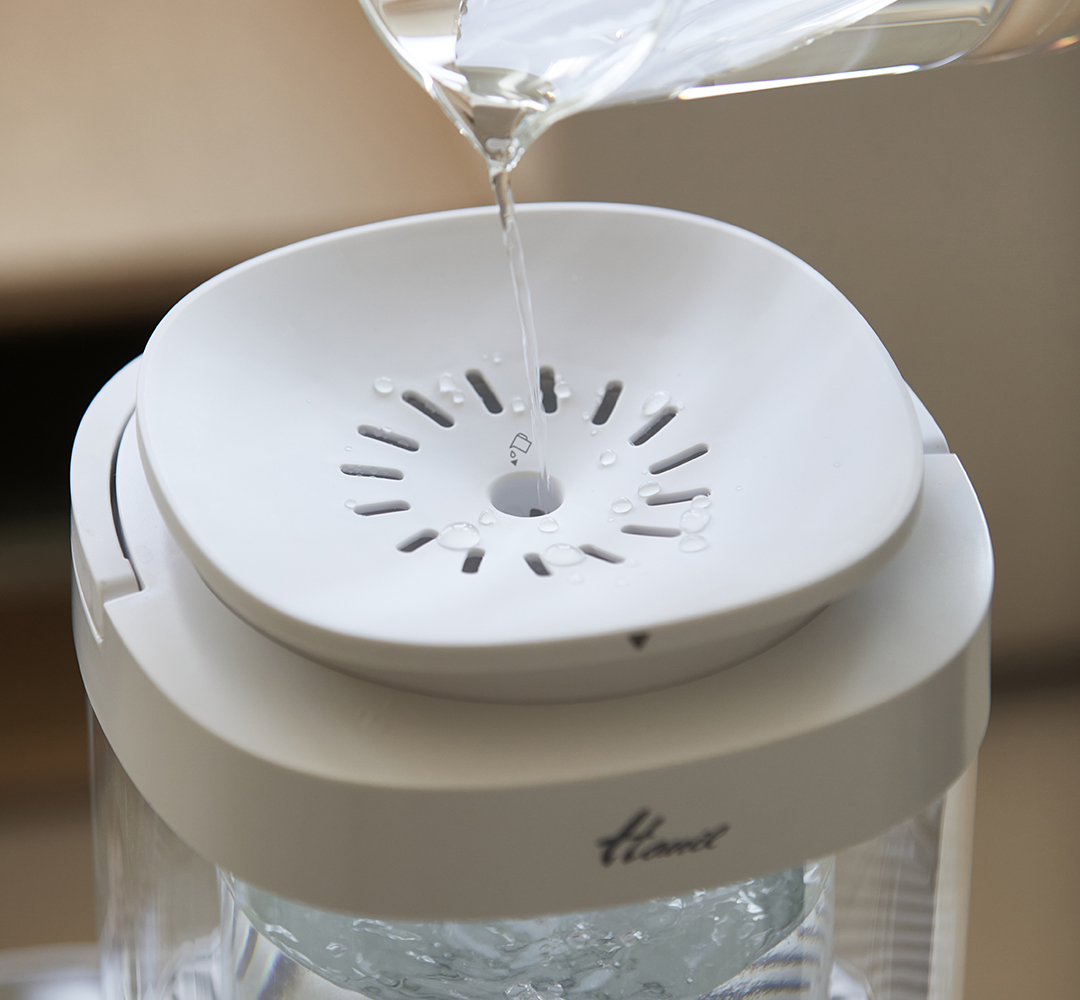 25년형 신제품 한일 2세대 물멍 원룸 안방 무드등 유리 아기 신생아 리모컨 가열식 가습기