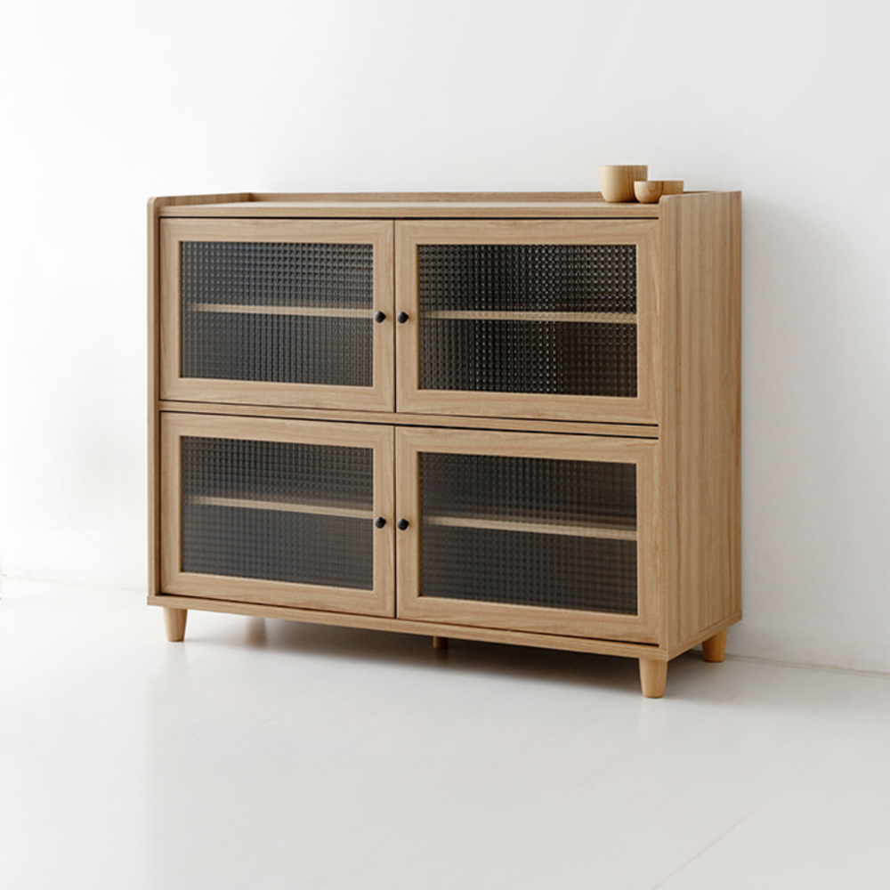 폴라보 수납장 넓은 4문 A형 1195x400x970mm, 2단, 캄포어베니어 3739.0493 - 상세 이미지 2