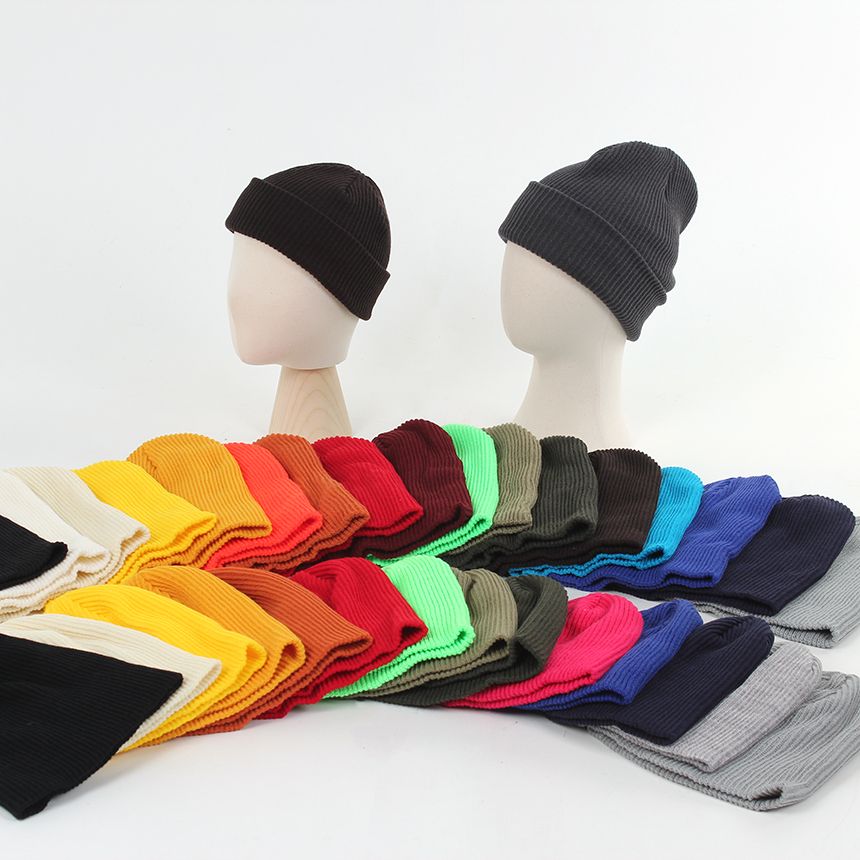 남녀공용 골지 비니 롱 숏 (15color) : 헤헤햇