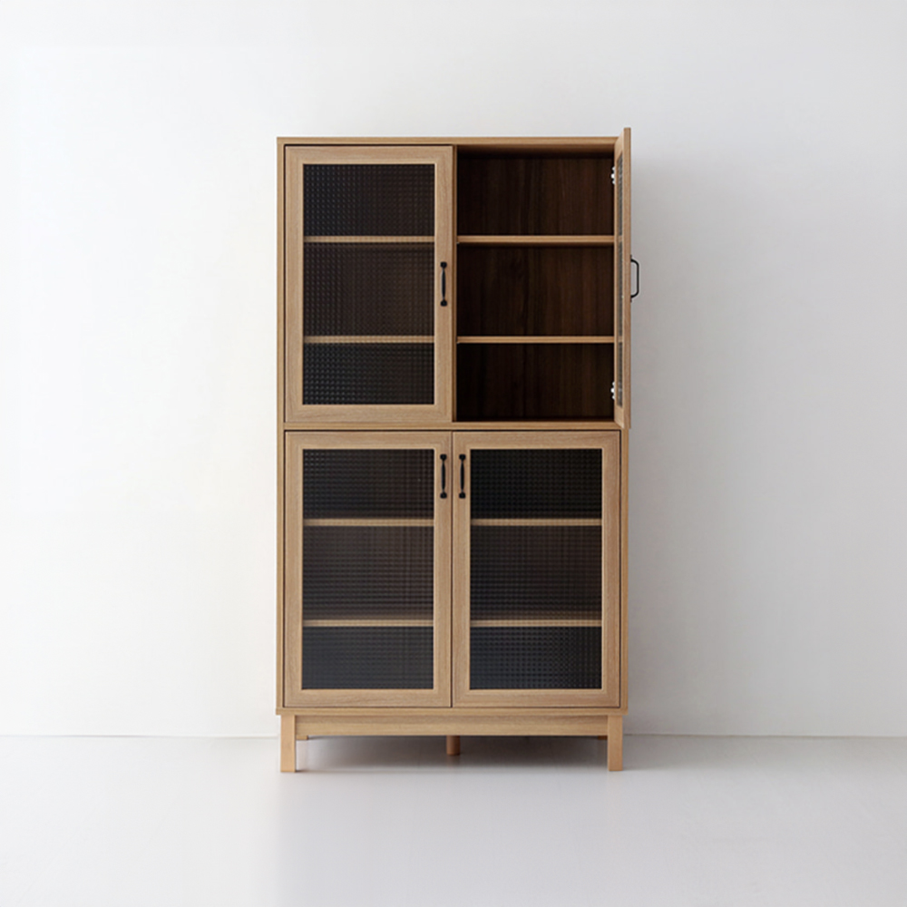 폴라보 선반수납장 4문 CHM180100CG 1000x520x1800mm, 2단, 캄포어베니어 0274.0282 이미지 7