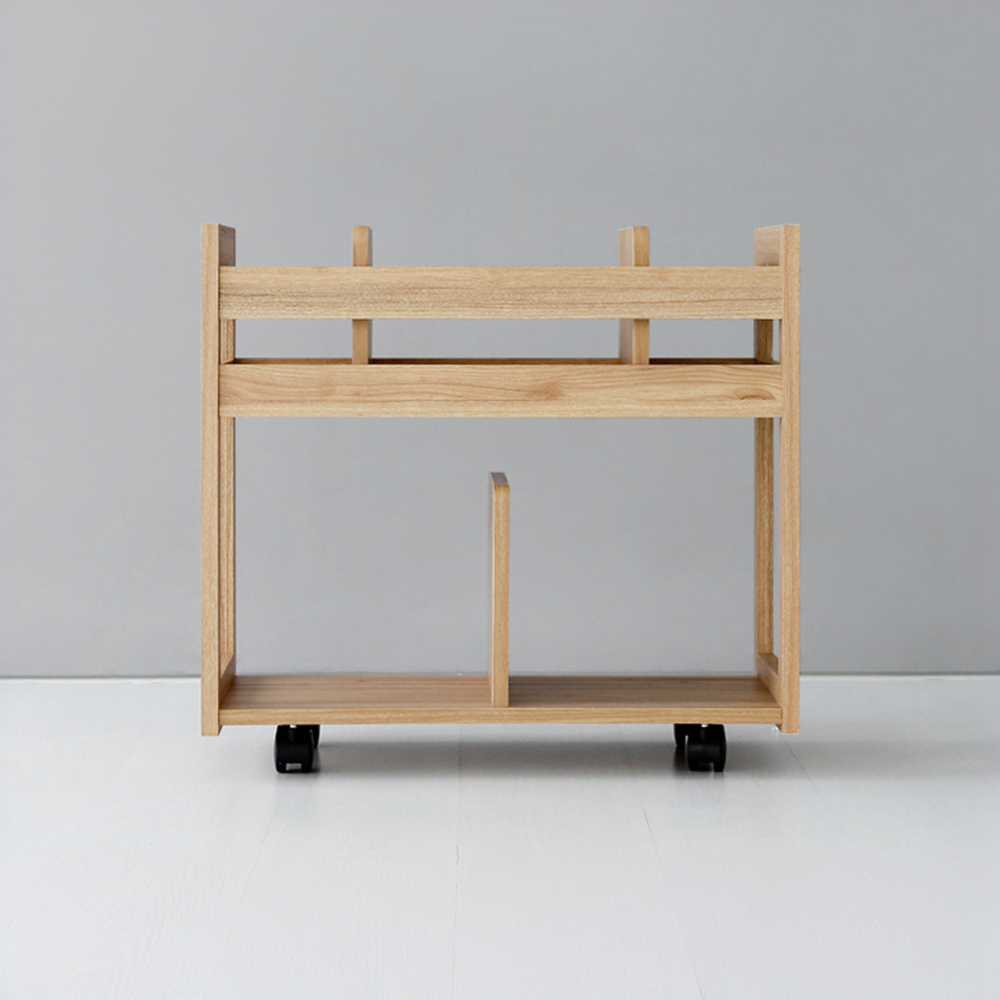 폴라보 이동식 수납장 BSHM6366 캄포어베니어 700x320x625mm, 2단, 캄포어베니어 5645.5983 - 상세 이미지 4