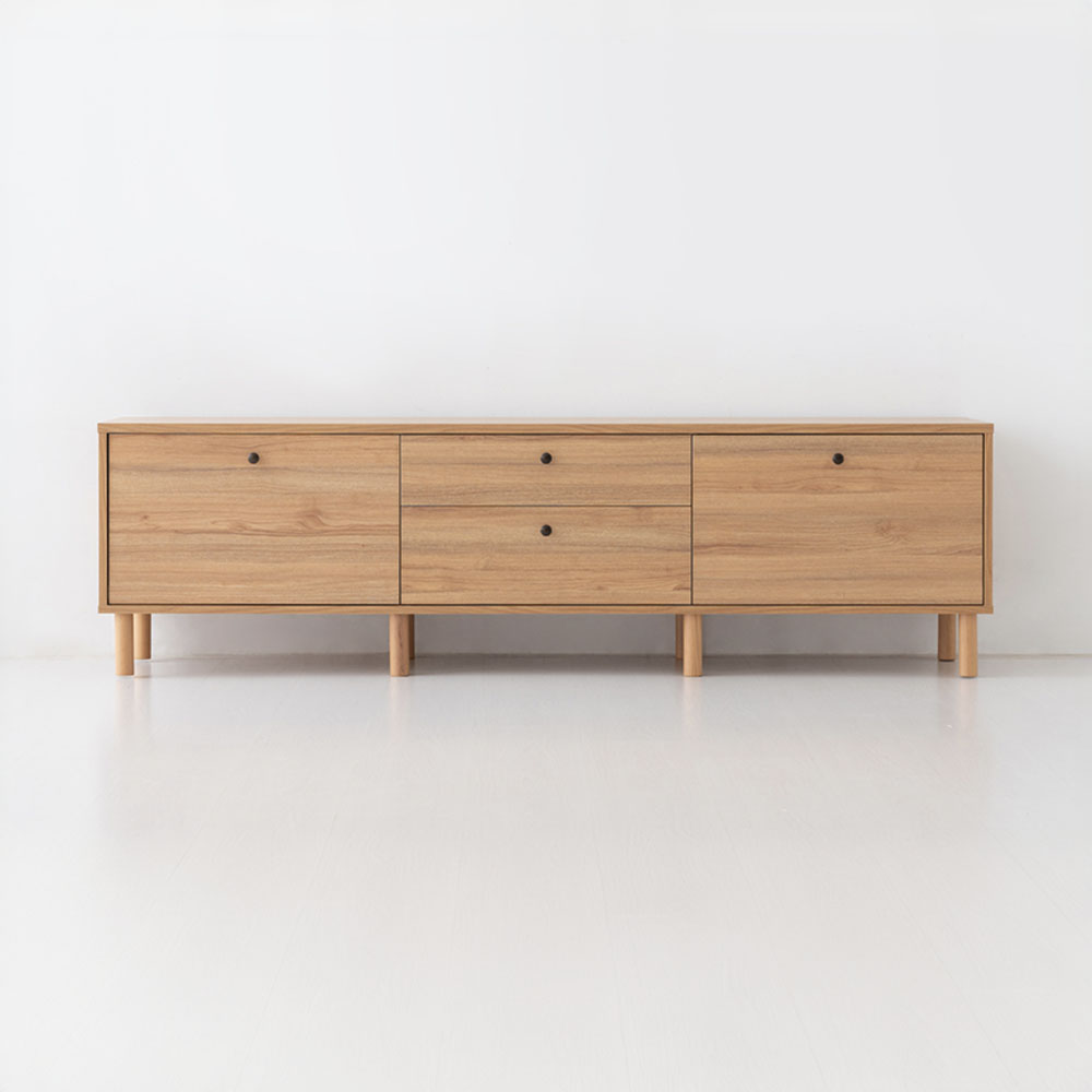 폴라보 TV거실장 서랍형 TBM54190D 1900x395x540mm, 캄포어베니어 0439.3204