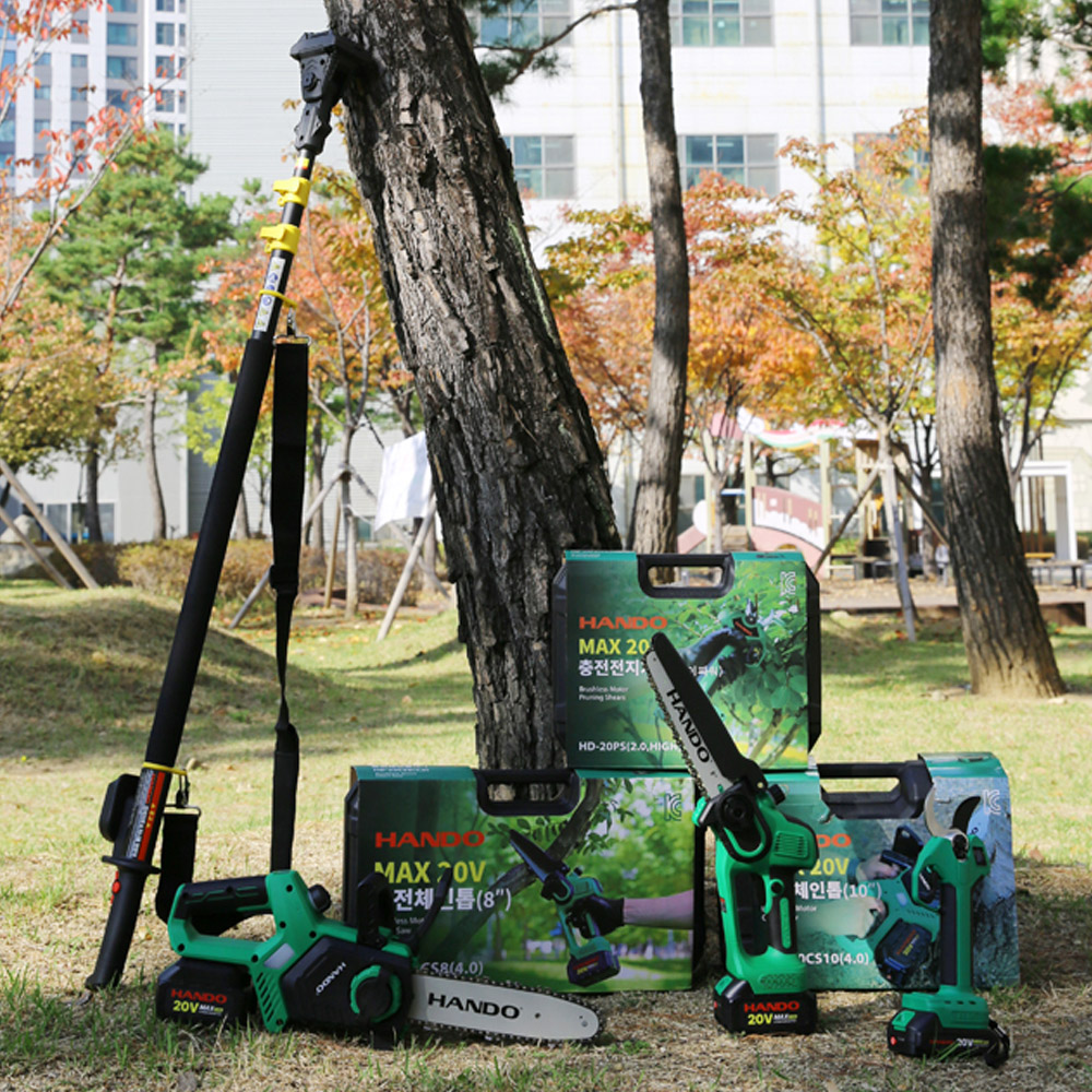 마끼다 호환 무선 전기톱 20cm 충전식 체인톱 전동톱 배터리 풀세트 - 상세 이미지 4