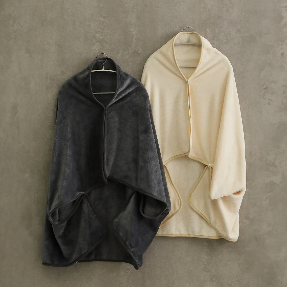 똑딱이 입는담요 망토 무릎 담요 대형 학생 극세사 블랭킷