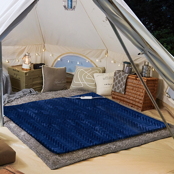 이메텍 프리미엄 벨벳 전기담요 GOK-098 (네이비블루)