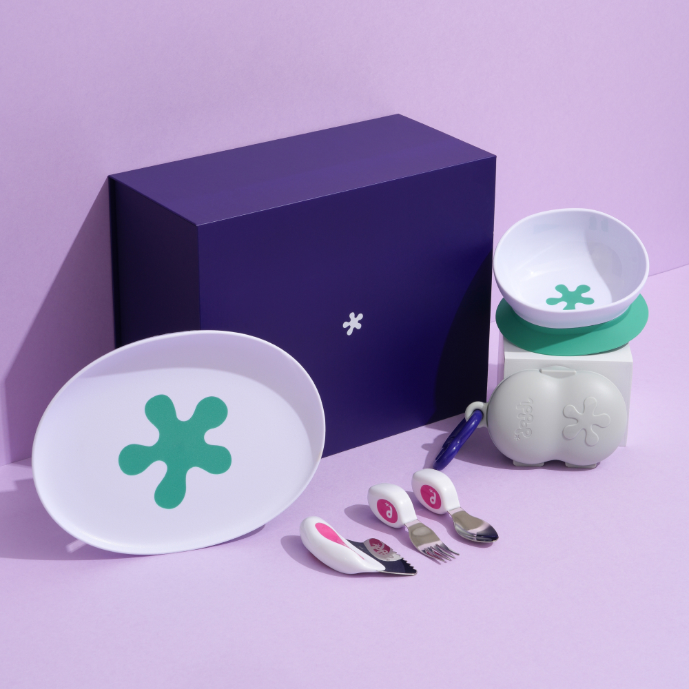 doddl 도들 유아 식기 선물 세트 Happy Mealtime Gift Set - 상품 이미지