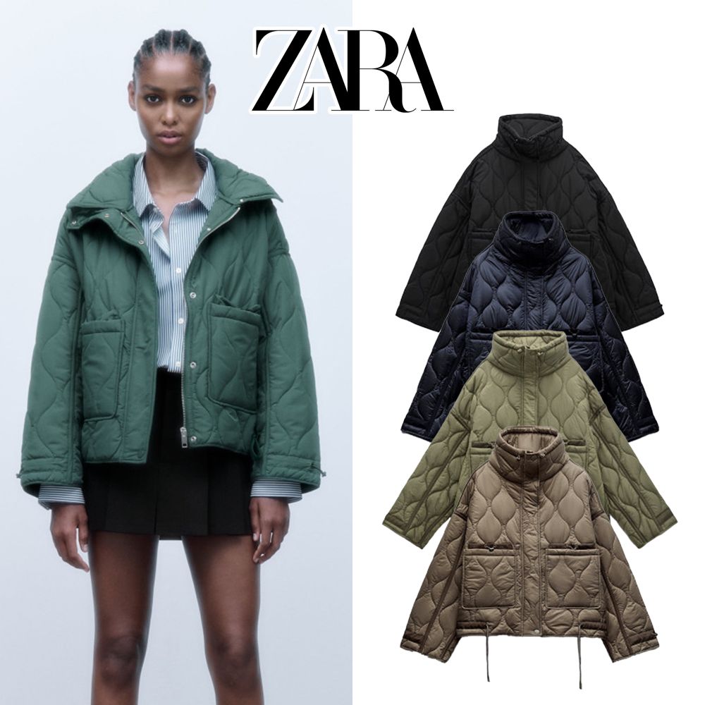 '자라 하이넥 루즈핏 누빔 퀼팅 숏 크롭 패딩 점퍼 자켓 ZARA' 최저가 검색, 최저가 67,800원 - 할인 알림