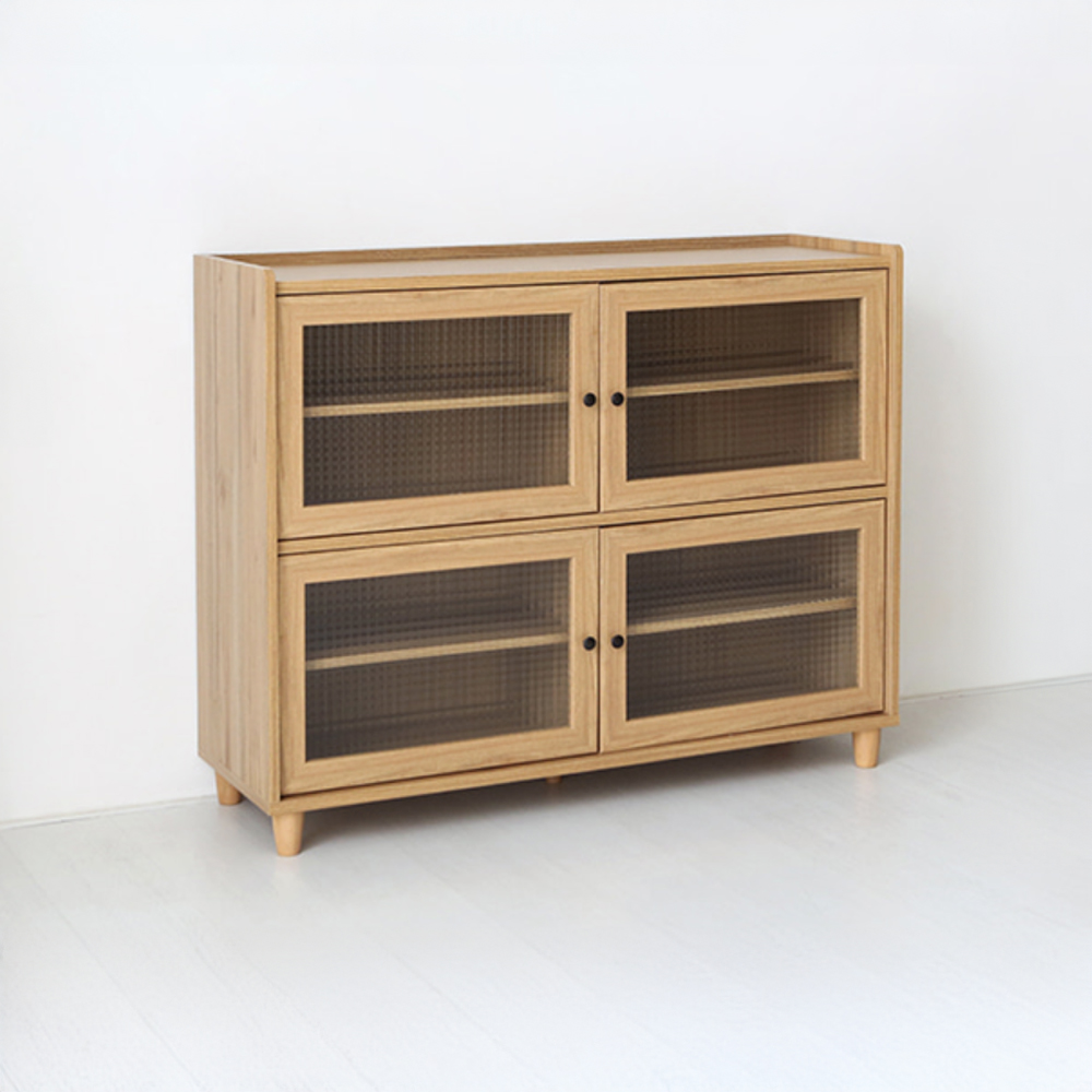 폴라보 수납장 넓은 4문 A형 1195x400x970mm, 2단, 캄포어베니어 3739.0493 - 상세 이미지 4