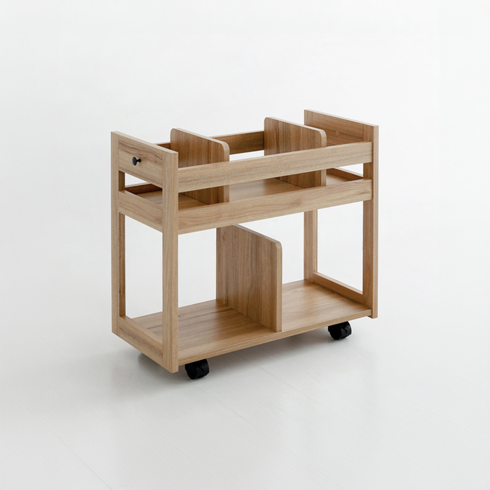 폴라보 이동식 수납장 BSHM6366 캄포어베니어 700x320x625mm, 2단, 캄포어베니어 5645.5983 - 상세 이미지 3