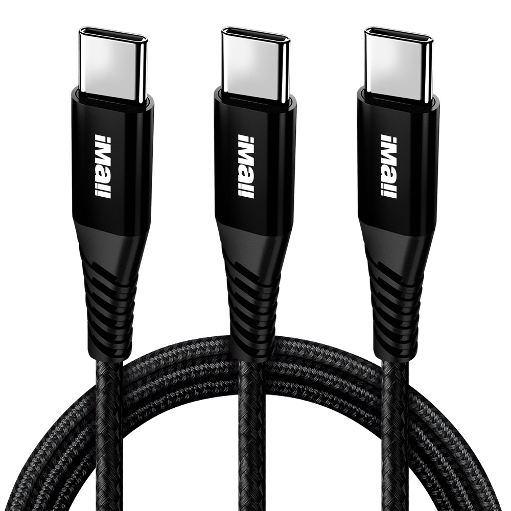 C to C 60W 초고속충전 케이블 1.2m + 2m + 3m 세트