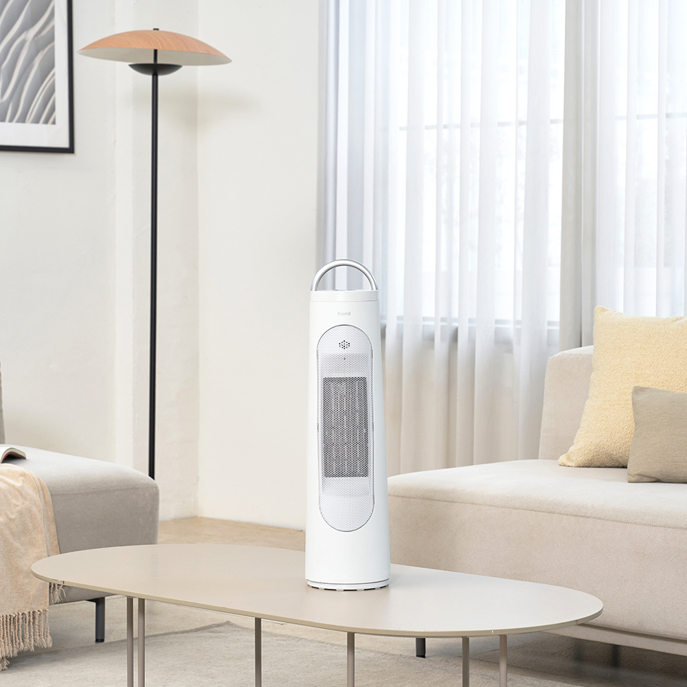 프롬비 히팅타워 회전형 온풍기 FF253H 화이트