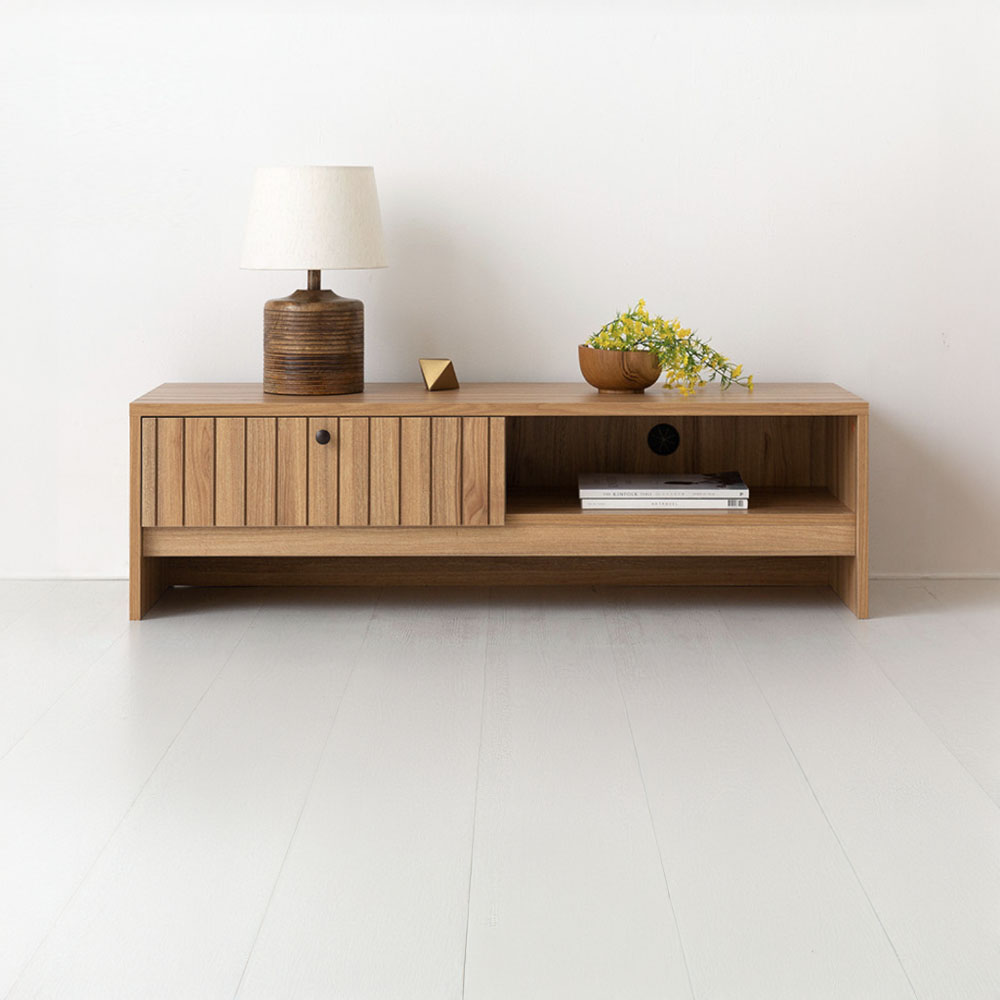 폴라보 TV거실장 넓은 1서랍 TFM35120L 120x400x350mm, 캄포어베니어 3672.7487 이미지 8