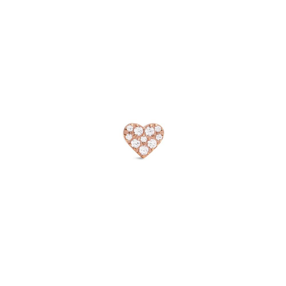 다니엘 웰링턴 MICRO CRYSTAL HEART STUD 하트 큐빅 미니귀걸이 - 상품 이미지