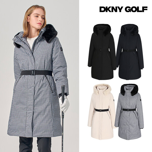[24년 최신상] DKNY 여성 인퀼팅 다운 코트 - 상품 이미지