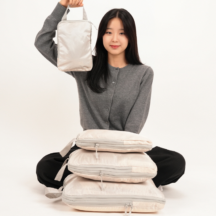 태르아 부피순삭 여행용 캐리어 트래블 압축 파우치 4종 세트 이미지 2