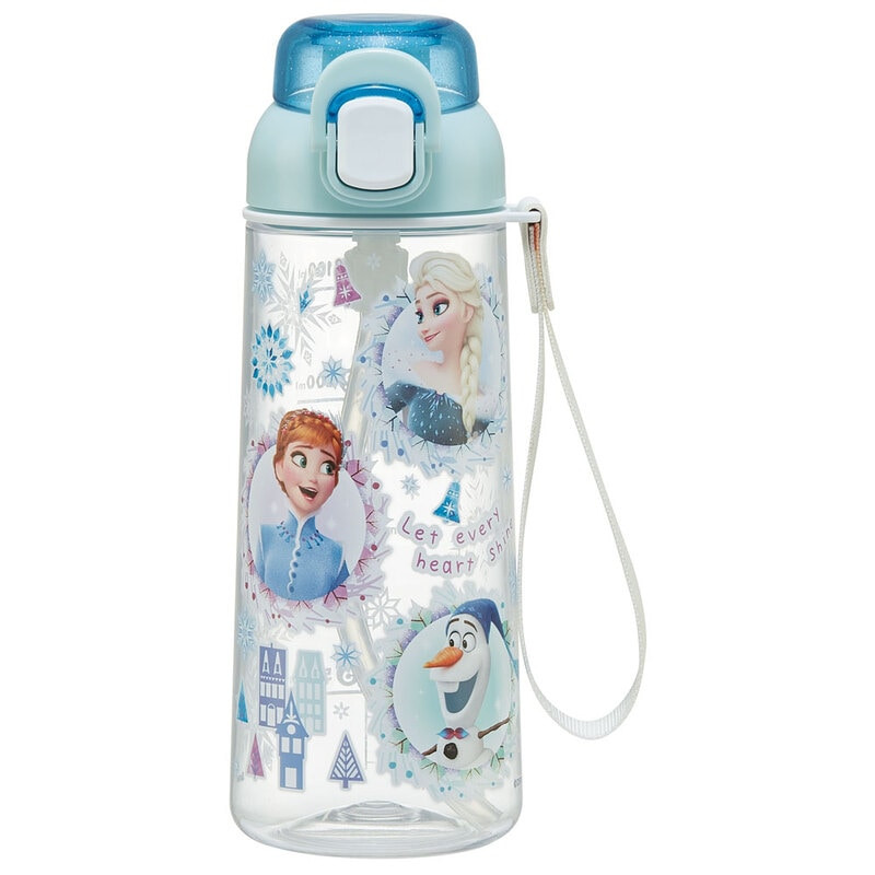 [발주상품 2~4 영업일 후 발송예정] 스케이터 겨울왕국 캐릭터 원푸쉬 스트로 보틀 600ml PSHPO6 - 주방·식기 - 하카타몰