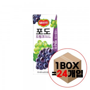 과자마켓 델몬트 드링크 포도 1박스 190mlx24개입 : 과자마켓