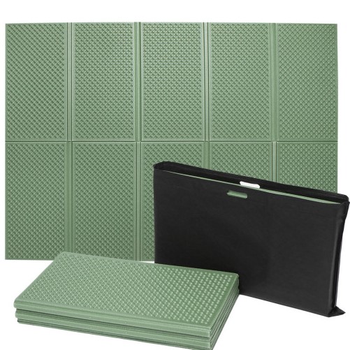 집코리아 2인용 중형 엠보싱 접이식 발포매트 텐트매트 캠핑매트+휴대용 가방